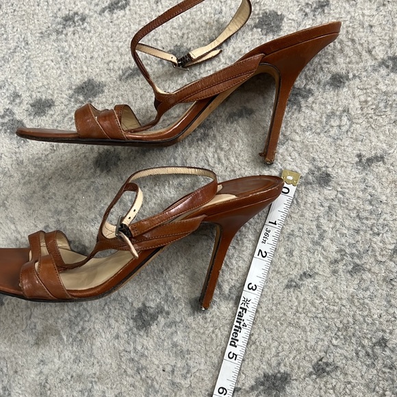 Jimmy Choo Brown Strappy‎ Sandal heel Jimmy Choo London made Italy leather 38.5 - Picture 10 of 10